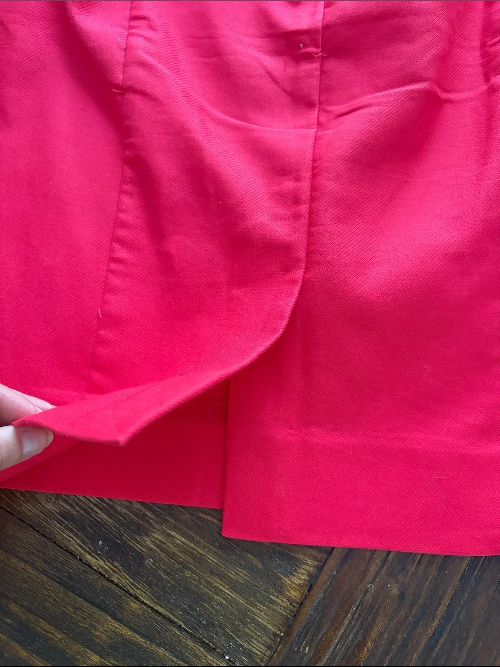 J. Crew Bright Red Tailored Pencil Skirt